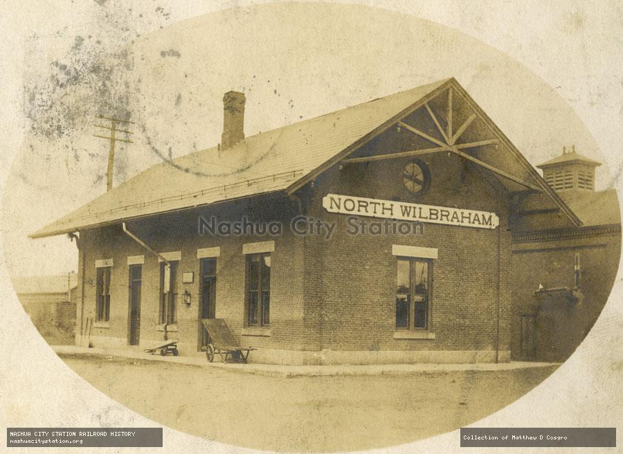 Postcard: Boston & Albany Depot, North Wilbraham, Massachusetts